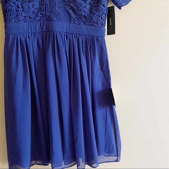 NWT Lulu's Angel In Disguise Navy Blue Mini Dress - Picture 5 of 7